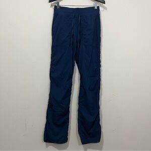 CRZ YOGA Womens Size S Lightweight Straight Leg Pocket Scrunch Pants Blue EUC